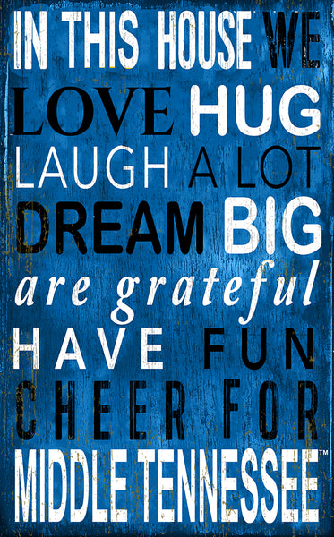 Wholesale C0725-In This House 11x19 / C0725-MTSU