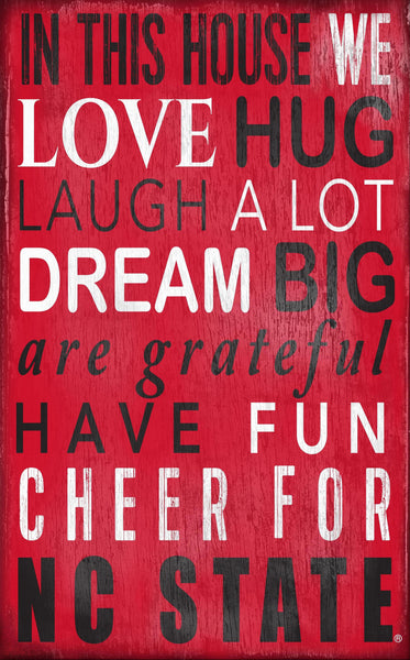 Wholesale C0725-In This House 11x19 (Khols Resize) / C0725-NC State