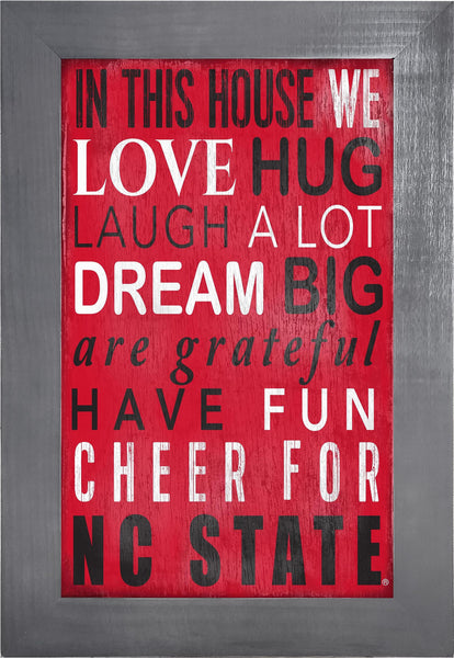 Wholesale C0725f-In This House 11x19 / C0725f-NC State