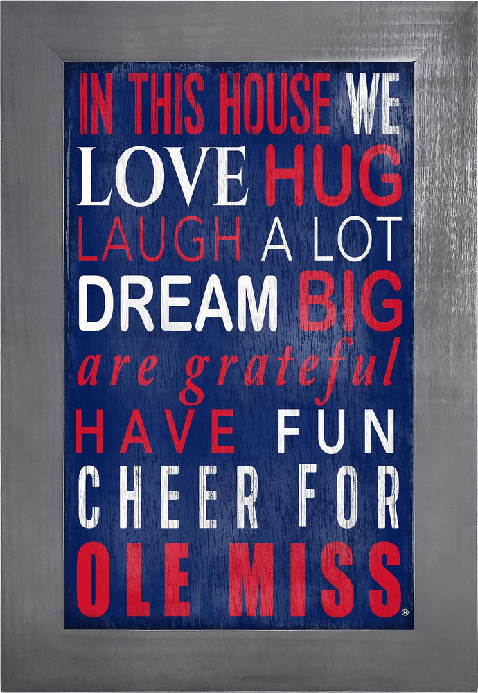 Wholesale C0725f-In This House 11x19 / C0725f-Ole Miss