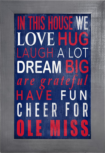 Wholesale C0725f-In This House 11x19 / C0725f-Ole Miss