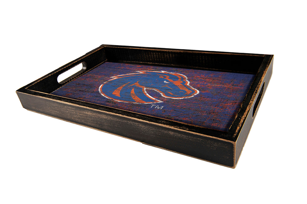 Wholesale C0760-Distressed Tray with Color / C0760-Boise State