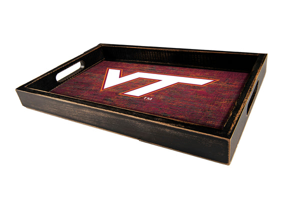 Wholesale C0760-Distressed Tray with Color / C0760-Virignia Tech