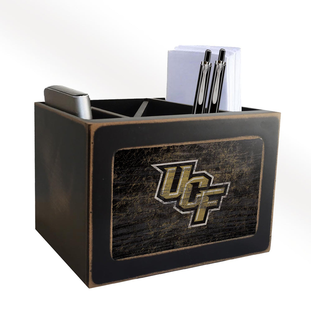 Wholesale C0767-Distressed Desktop Organizers w color / C0767-Central Florida UCF