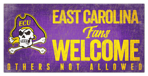 Wholesale C0847-Fans Welcome 6x12 / C0847-ECU East Carolina