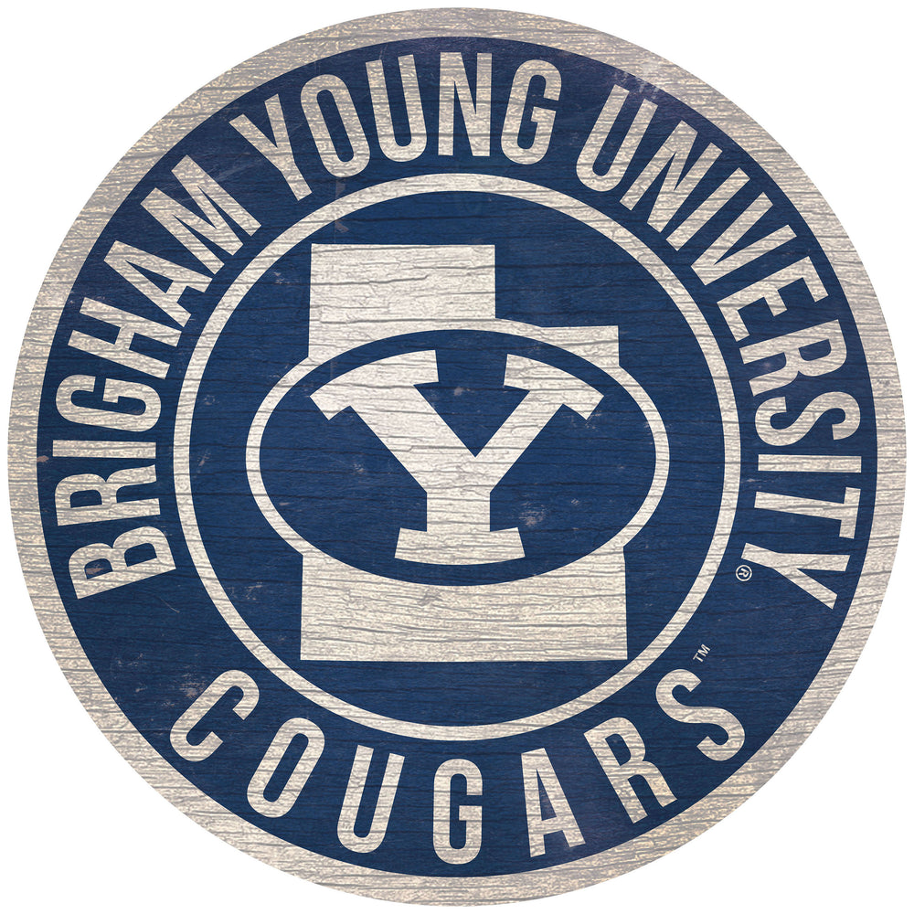 Wholesale C0866-12 inch Circle with State / C0866-BYU