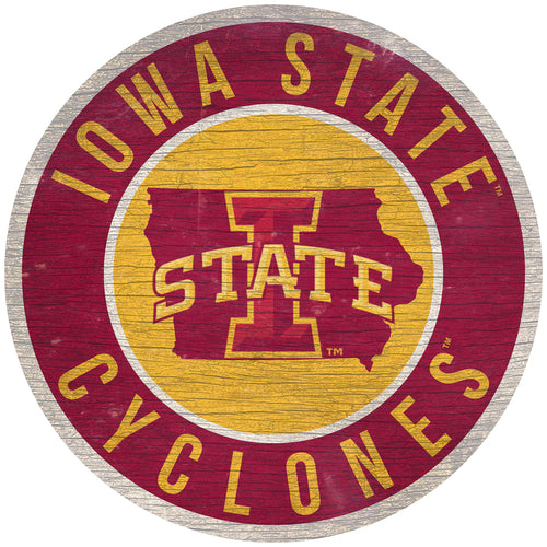 Wholesale C0866-12 inch Circle with State / C0866-Iowa State