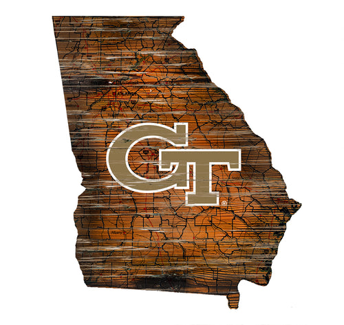 Wholesale C0894-Road Map Mini State / C0894-Georgia Tech