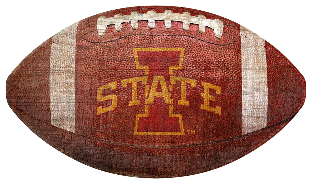 Wholesale C0911-Distressed Football / C0911-Iowa State