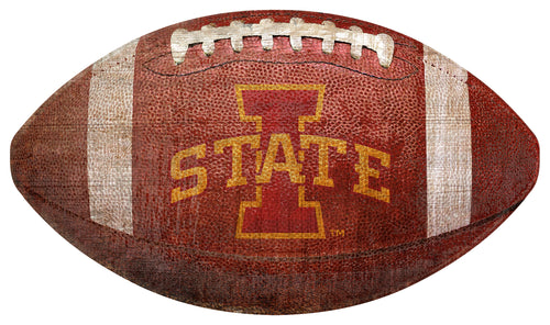 Wholesale C0911-Distressed Football / C0911-Iowa State