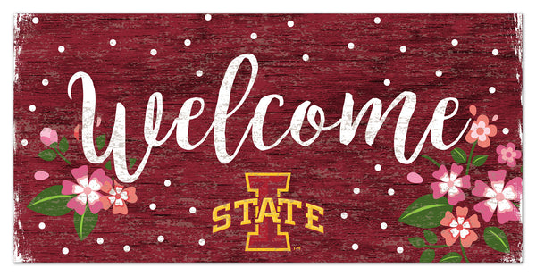 Wholesale C0964-Welcome Floral 6x12 / C0964-Iowa State
