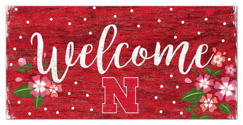 Wholesale C0964-Welcome Floral 6x12 / C0964-Nebraska