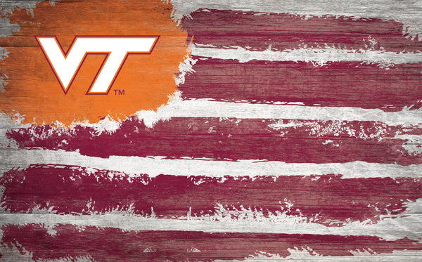 Wholesale C0993-Flag 11x19 / C0973-Virigina Tech