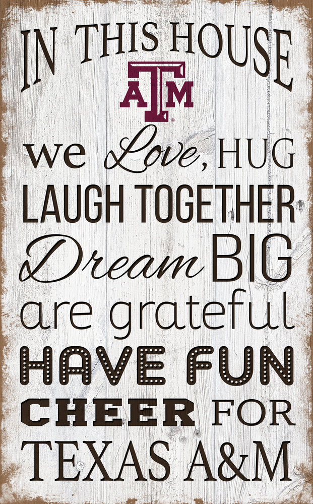 Wholesale C0976-In This House 11x19 / C0976-Texas A&M