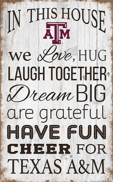 Wholesale C0976-In This House 11x19 / C0976-Texas A&M