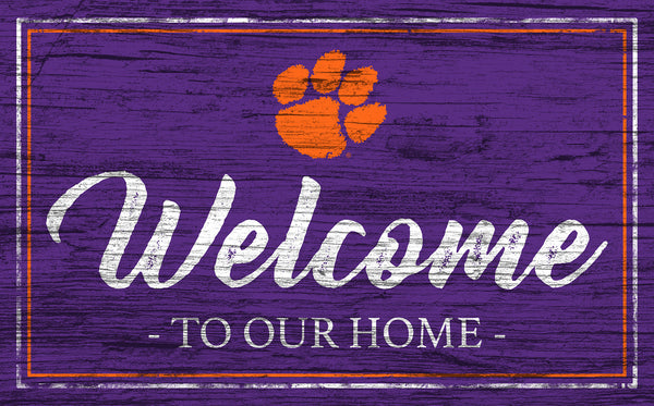 Wholesale C0977-Welcome Team Color 11x19 / C0977-Clemson