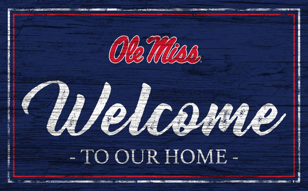 Wholesale C0977-Welcome Team Color 11x19 (Khols Resize) / C0977-Ole Miss
