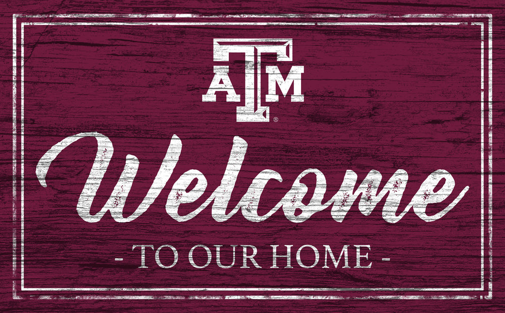 Wholesale C0977-Welcome Team Color 11x19 (Khols Resize) / C0977-Texas A&M