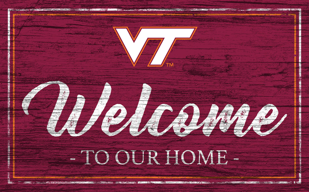 Wholesale C0977-Welcome Team Color 11x19 / C0977-Virginia Tech