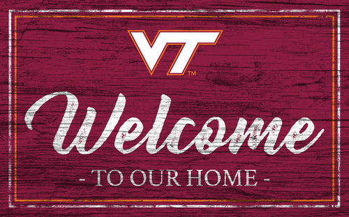 Wholesale C0977-Welcome Team Color 11x19 (Khols Resize) / C0977-Virginia Tech