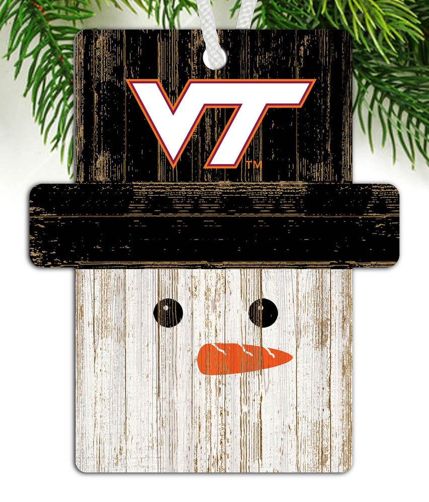 Wholesale C0980-Snowman Ornament / C0980-Virginia Tech