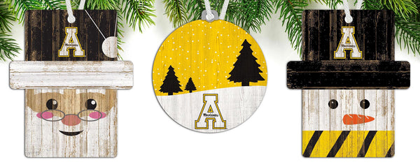 Wholesale C0984-Ornament 3 pack (0978, 0980, 0981) / C0984-Appalachian State