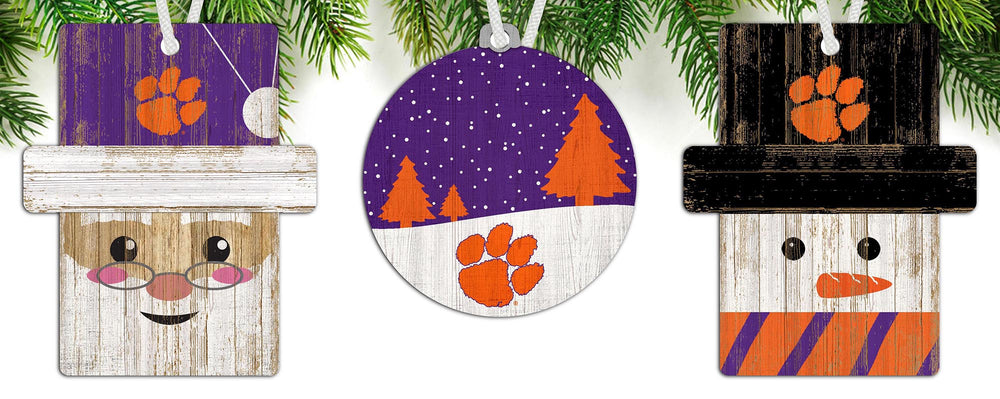 Wholesale C0984-Ornament 3 pack (0978, 0980, 0981) / C0984-Clemson