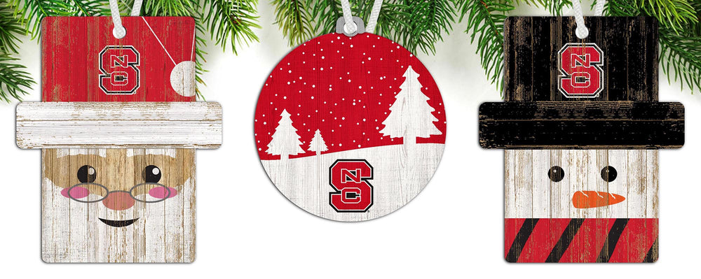 Wholesale C0984-Ornament 3 pack (0978, 0980, 0981) / C0984-NC State