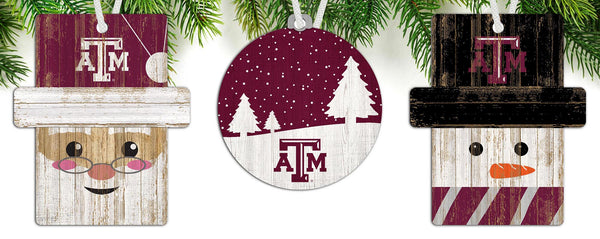 Wholesale C0984-Ornament 3 pack (0978, 0980, 0981) / C0984-Texas A&M