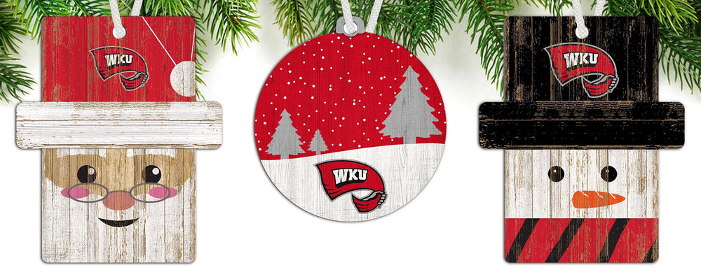 Wholesale C0984-Ornament 3 pack (0978, 0980, 0981) / C0984-Western Kentucky