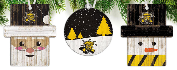 Wholesale C0984-Ornament 3 pack (0978, 0980, 0981) / C0984-Wichita State