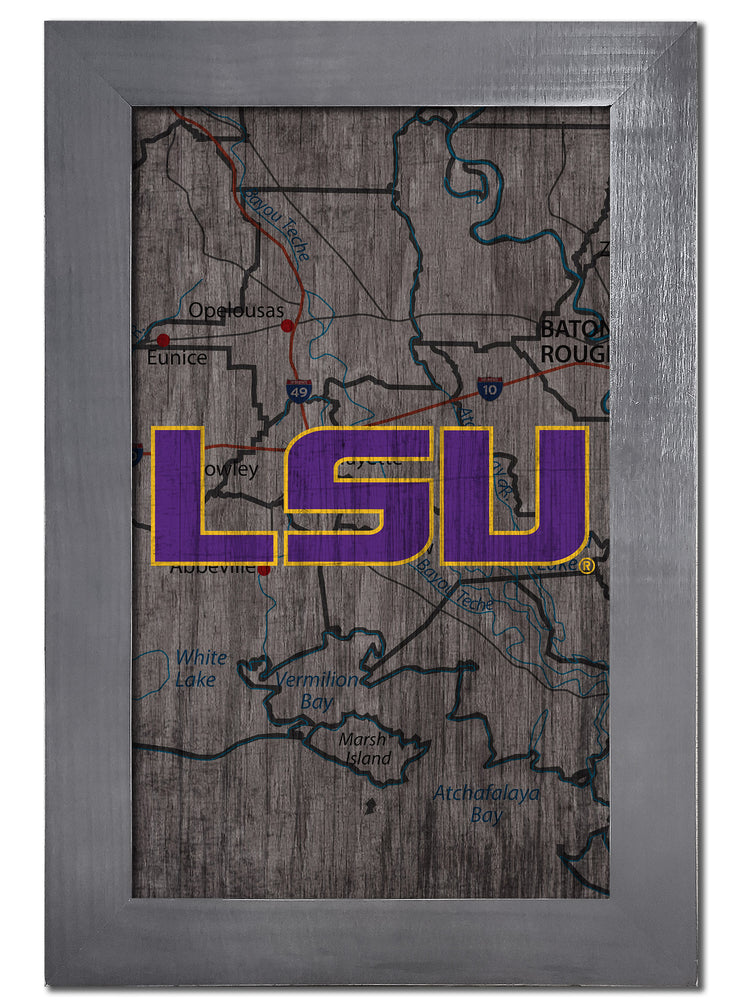 Wholesale C0985F-City Map 11x19 / C0985-LSU