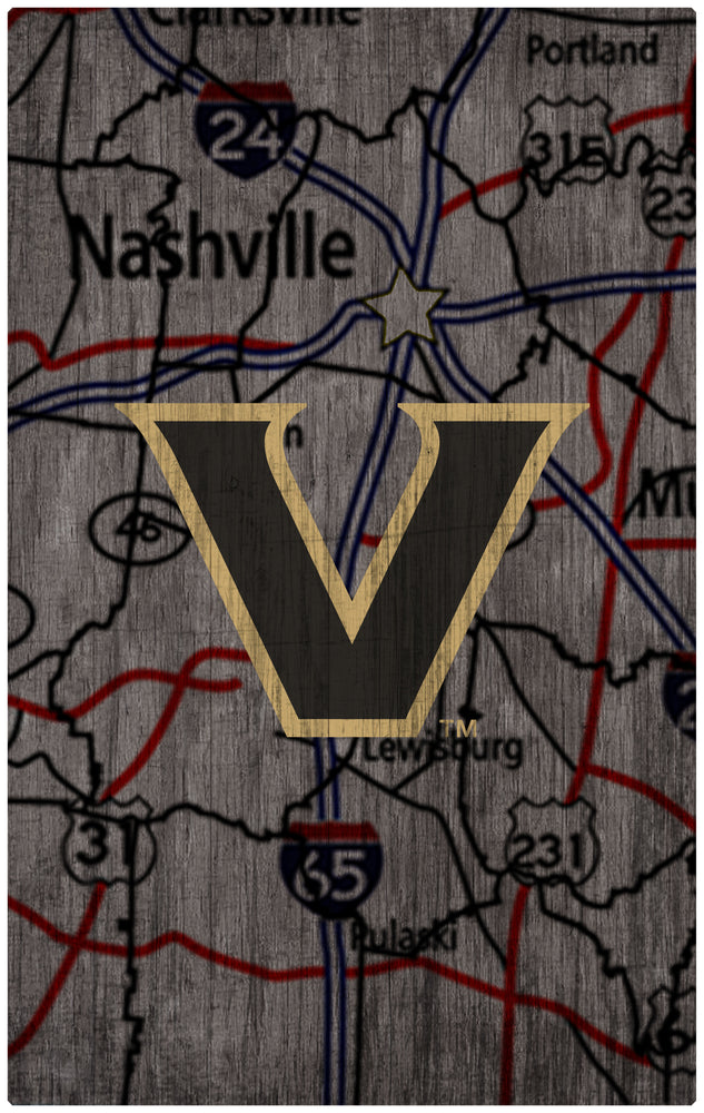 Wholesale C0985F-City Map 11x19 / C0985-Vanderbilt