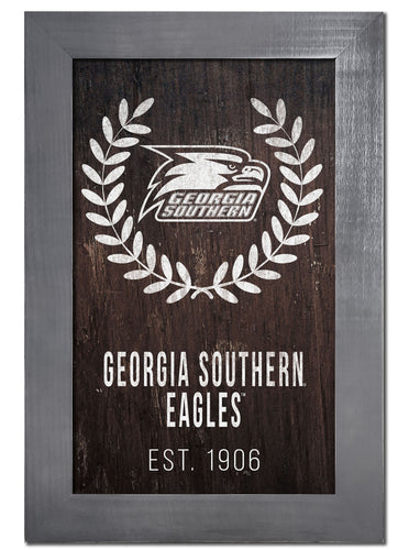 Wholesale C0986-Laurel Wreath 11x19 / C0986F with Frame / C0986-Georgia Southern