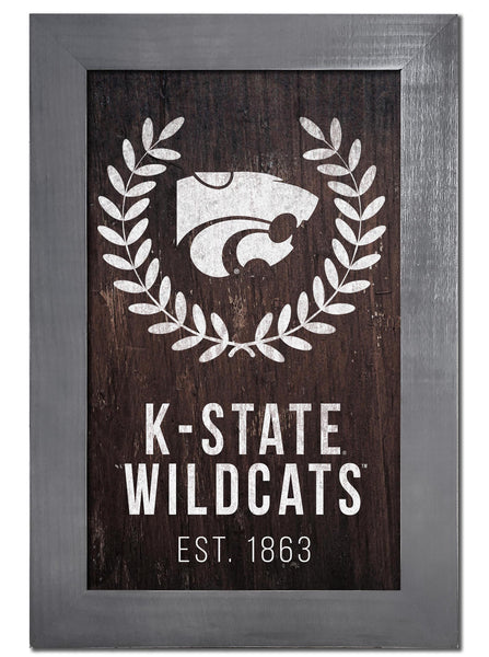 Wholesale C0986-Laurel Wreath 11x19 / C0986F with Frame / C0986-Kansas State