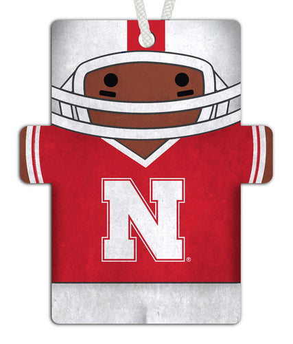 Wholesale C0988-Football Player Ornament 4.5in / C0988-Nebraska