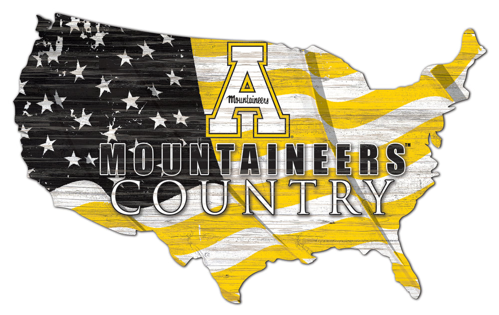 Wholesale C1001-USA Flag Cutout / C1001-Appalachian State