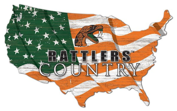 Wholesale C1001-USA Flag Cutout / C1001-Florida A&M