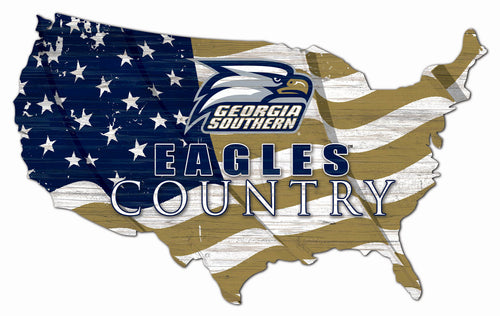 Wholesale C1001-USA Flag Cutout / C1001-Georgia Southern