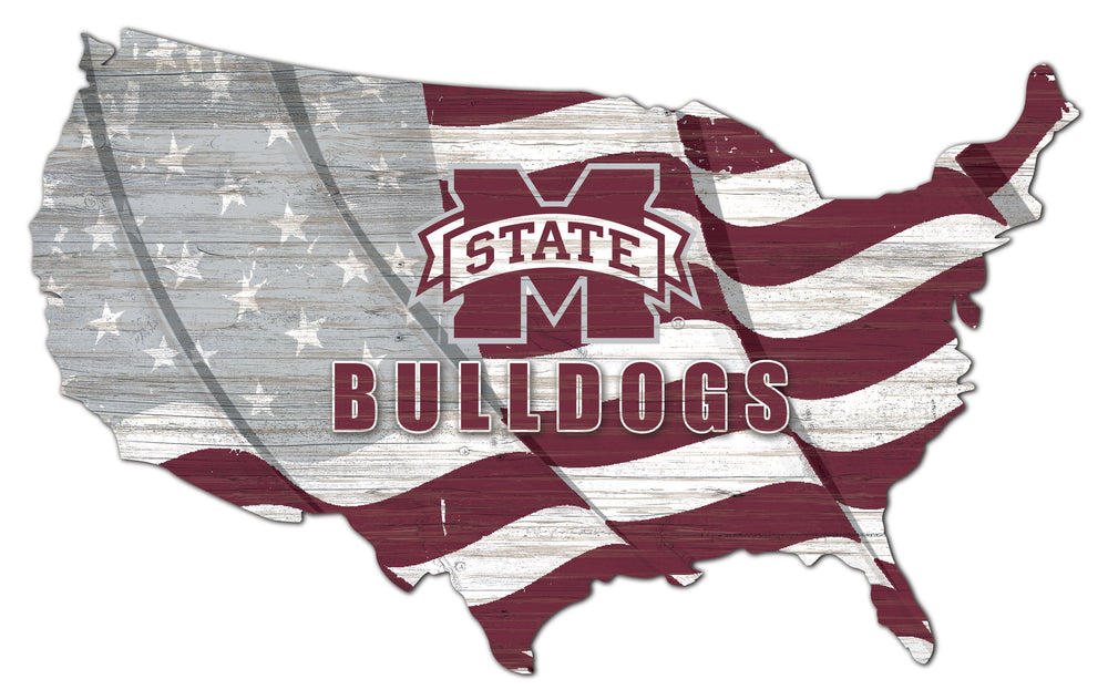 Wholesale C1001-USA Flag Cutout / C1001-Mississippi State