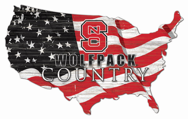 Wholesale C1001-USA Flag Cutout / C1001-NC State