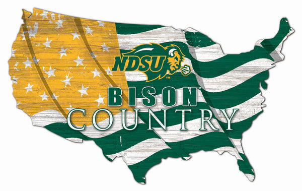 Wholesale C1001-USA Flag Cutout / C1001-NDSU