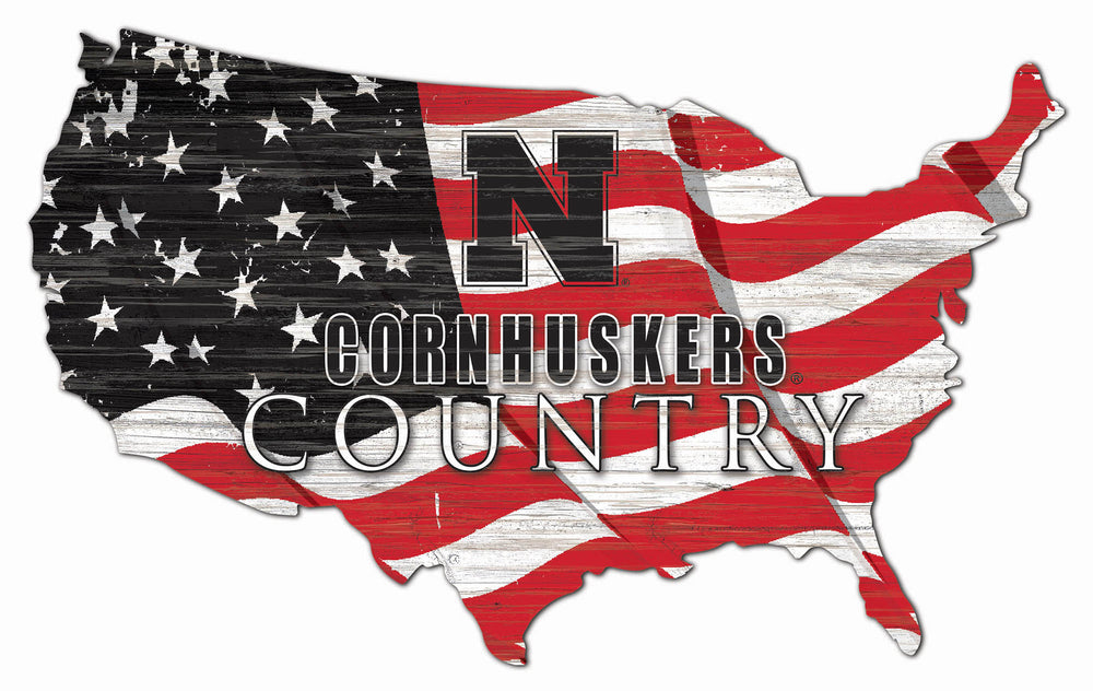 Wholesale C1001-USA Flag Cutout / C1001-Nebraska