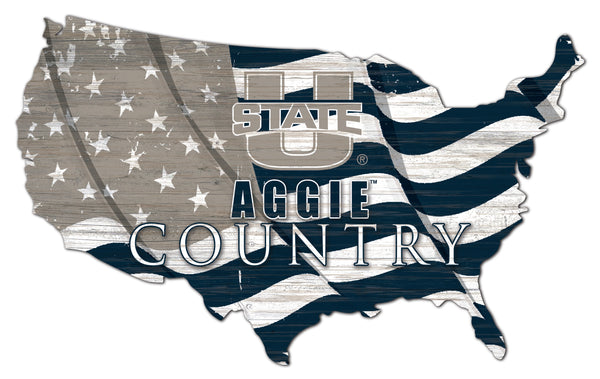 Wholesale C1001-USA Flag Cutout / C1001-Utah State