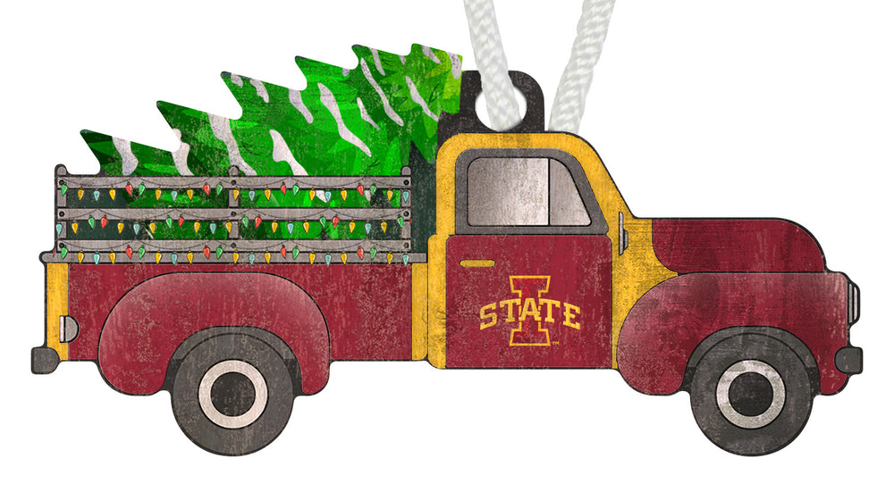 Wholesale C1006-Christmas Truck Ornament / C1006-Iowa State