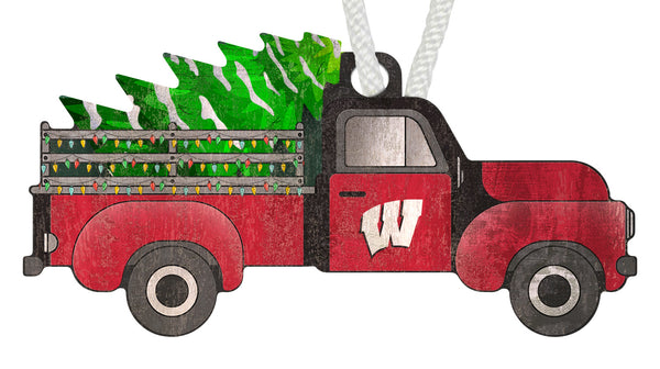 Wholesale C1006-Christmas Truck Ornament / C1006-Wisconsin