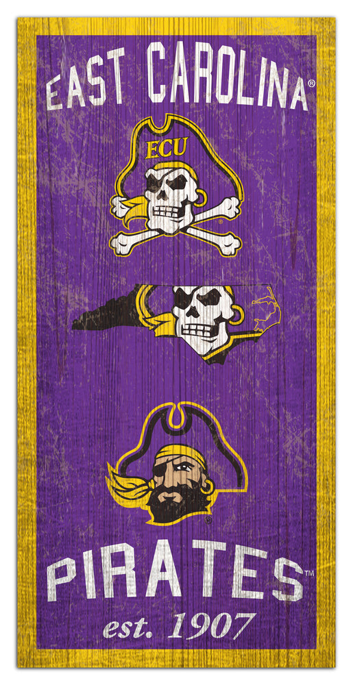 Wholesale C1011-Heritage Logos 6x12 / C1011-East Carolina ECU