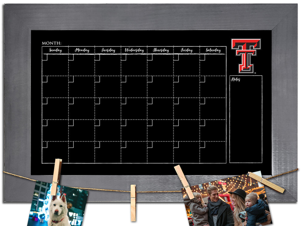 Wholesale C1014-Monthly Chalkboard w Frame / C1014-Texas Tech