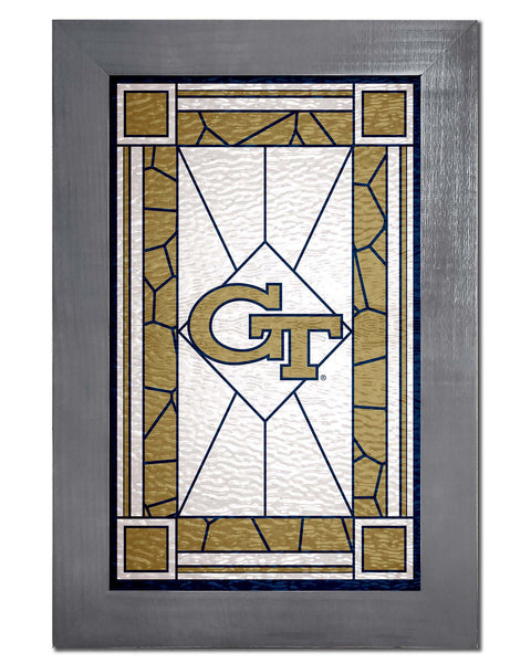 Wholesale C1017F-Stained Glass with Frame / C1017-Georgia Tech