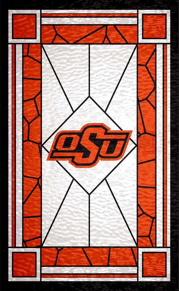 Wholesale C1017-Stained Glass 11x19 / C1017-Oklahoma State
